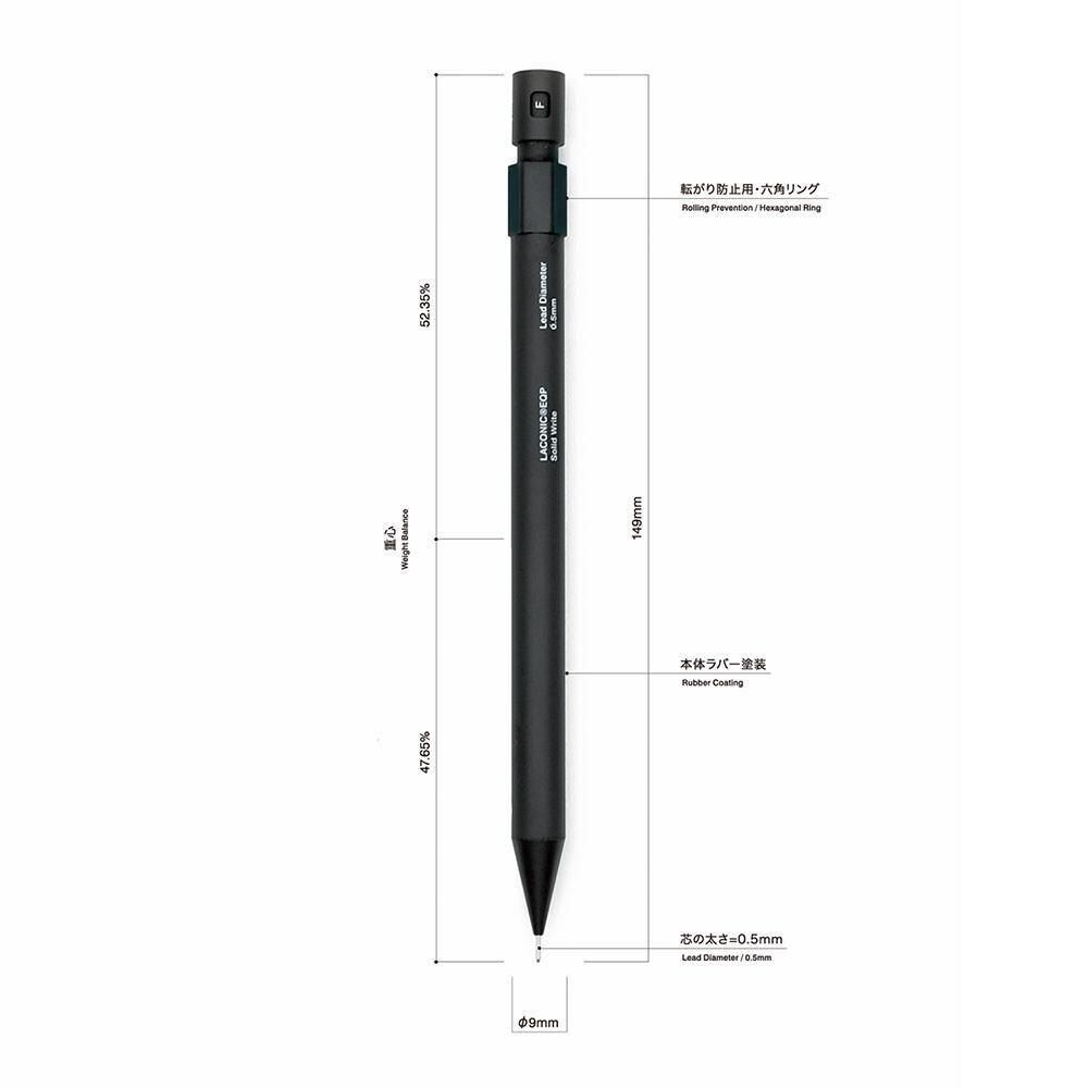 Solid Write シャープペンシル 0.5mm+ 牛革ペンシースセット | docketstore