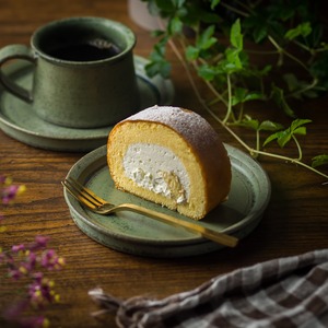 銅釉 青銅色 5寸プレート（銘々皿・取皿・ソーサー）／安藤美和