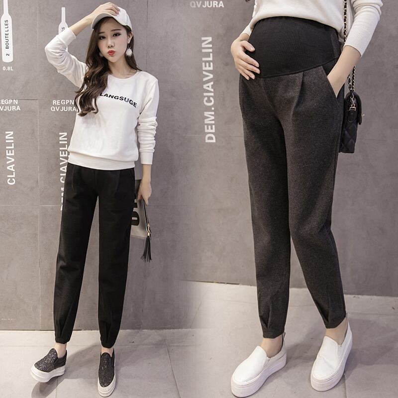 【新作】【送料無料】 1049＃マタニティパンツ春秋サポート腹部伸縮性ウエストベリーサポートパンツマタニティパンツ エラスティック スプリング 春物 オータム 秋物 AL expec364050308831