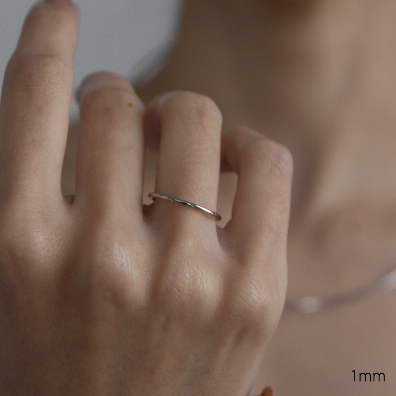 【ネコポス便】選べるリング シンプルリング 金属アレルギー 1865