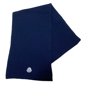 MONCLER　SCIARPA　ウールマフラー　ネイビー
