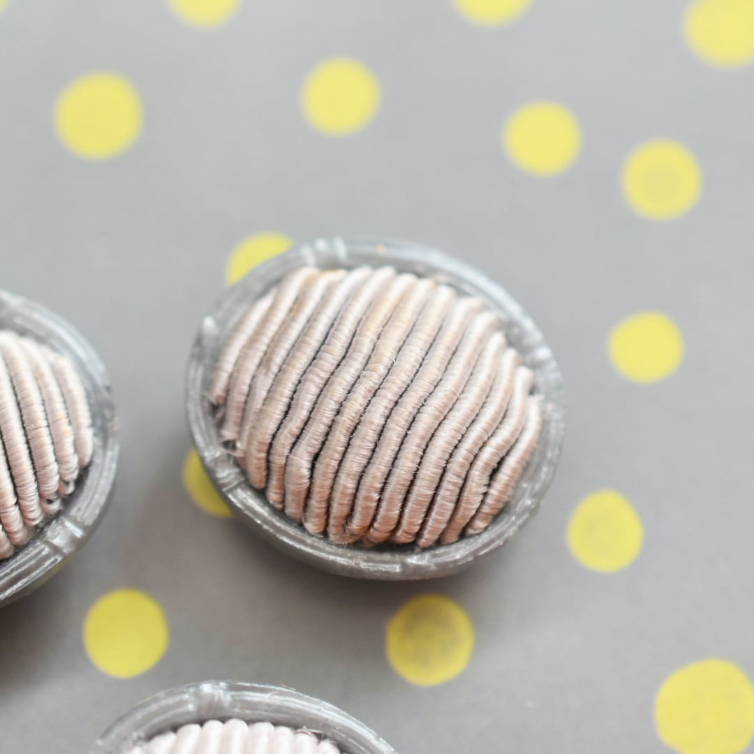 オーバル ボーダーナイロンコード×グレー 24㎜