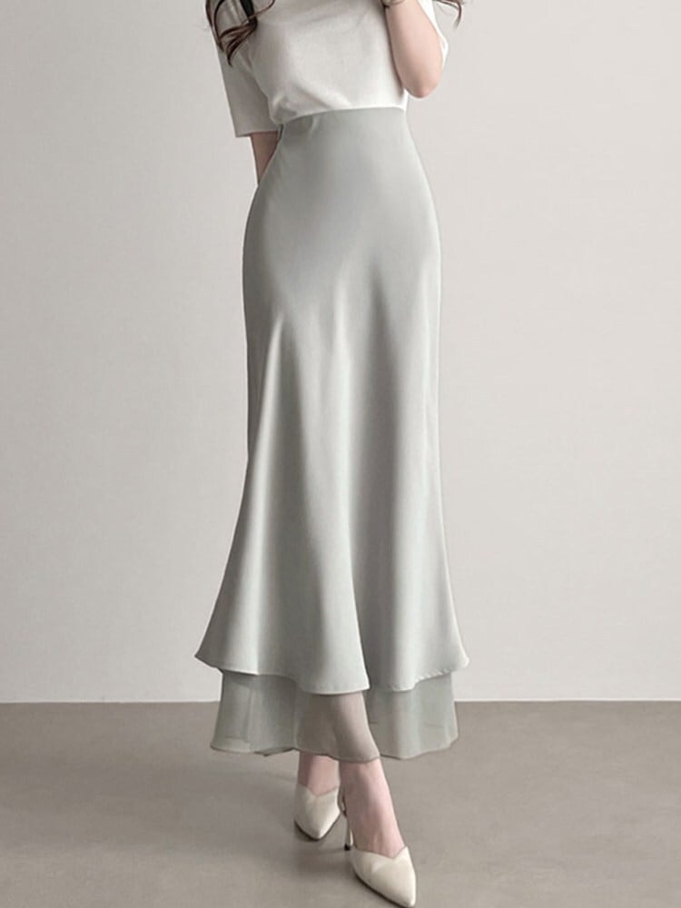 マーメイドラインでフェミニンな雰囲気を演出 シアーマーメイド