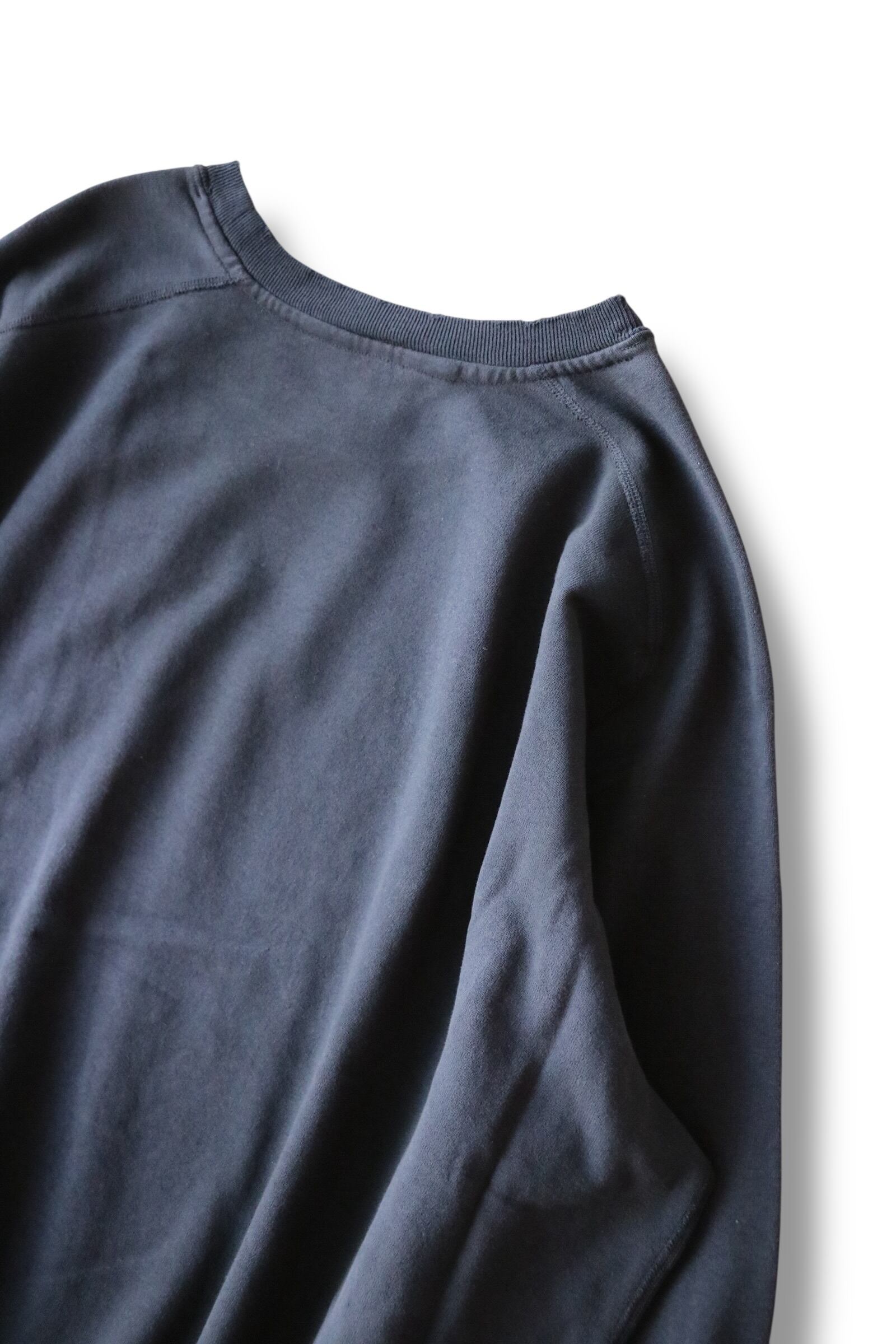 アンセルム LIGHT LOOP SWEAT SHIRT BLACK 2 Ancellm - LIGHT LOOP 