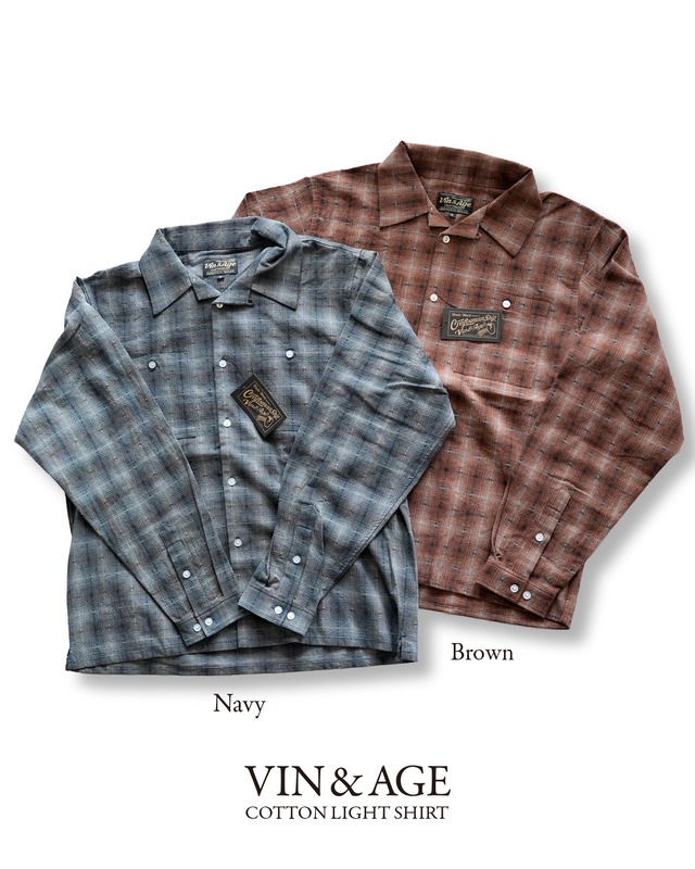 VIN＆AGE【COTTON LIGHT SHIRT】TYPE VSL10