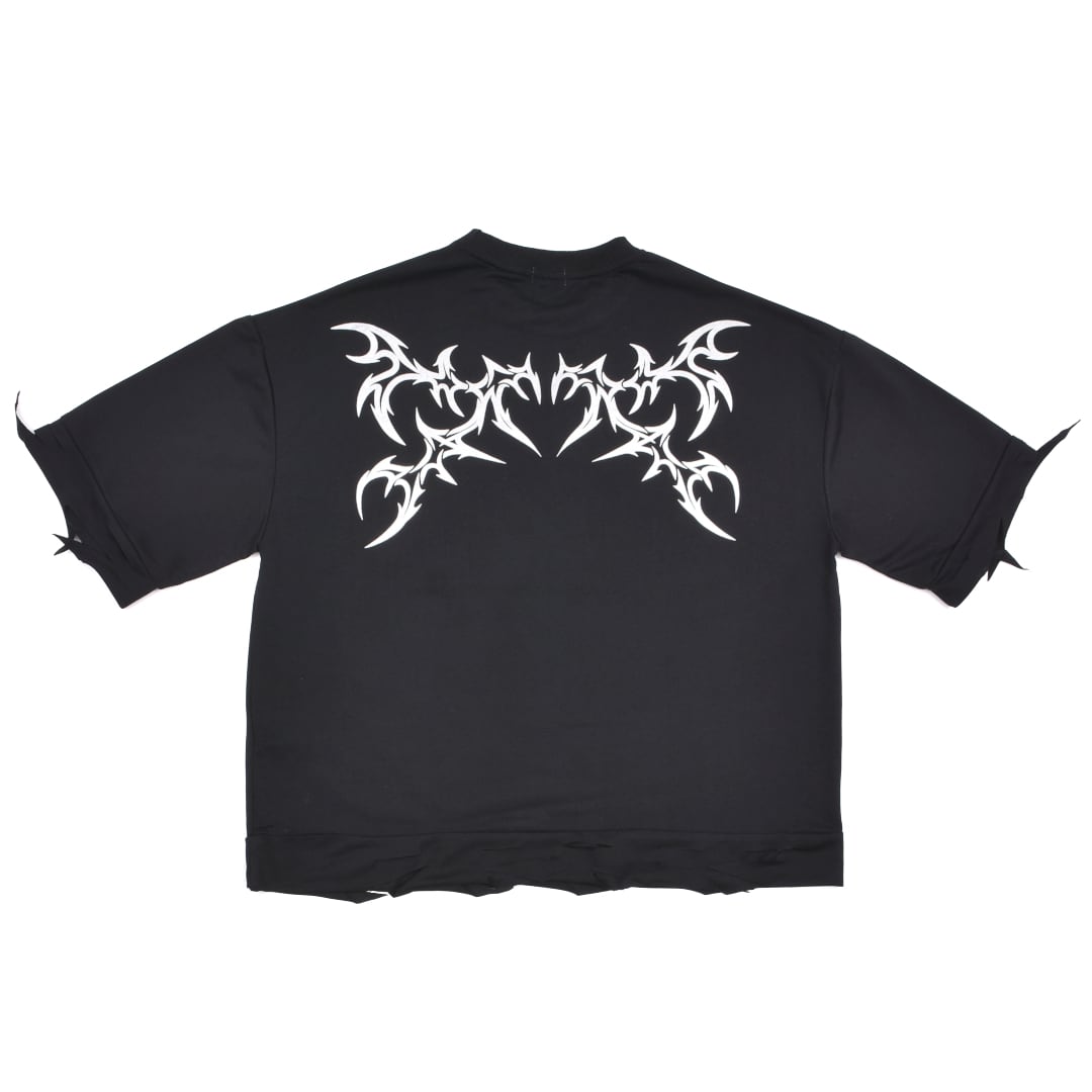 9/2 完売BLACK再入荷！】新作☆パンクセーラーGIRLダメージTシャツ