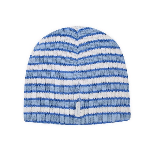 YARDSALE STRIPE BEANIE BLUE x WHITE