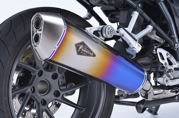  R1250RS用　アールズギア　チタンドラックブルーマフラー R1250RS/R（'19～'22）リアルスペック チタンフルエキゾースト