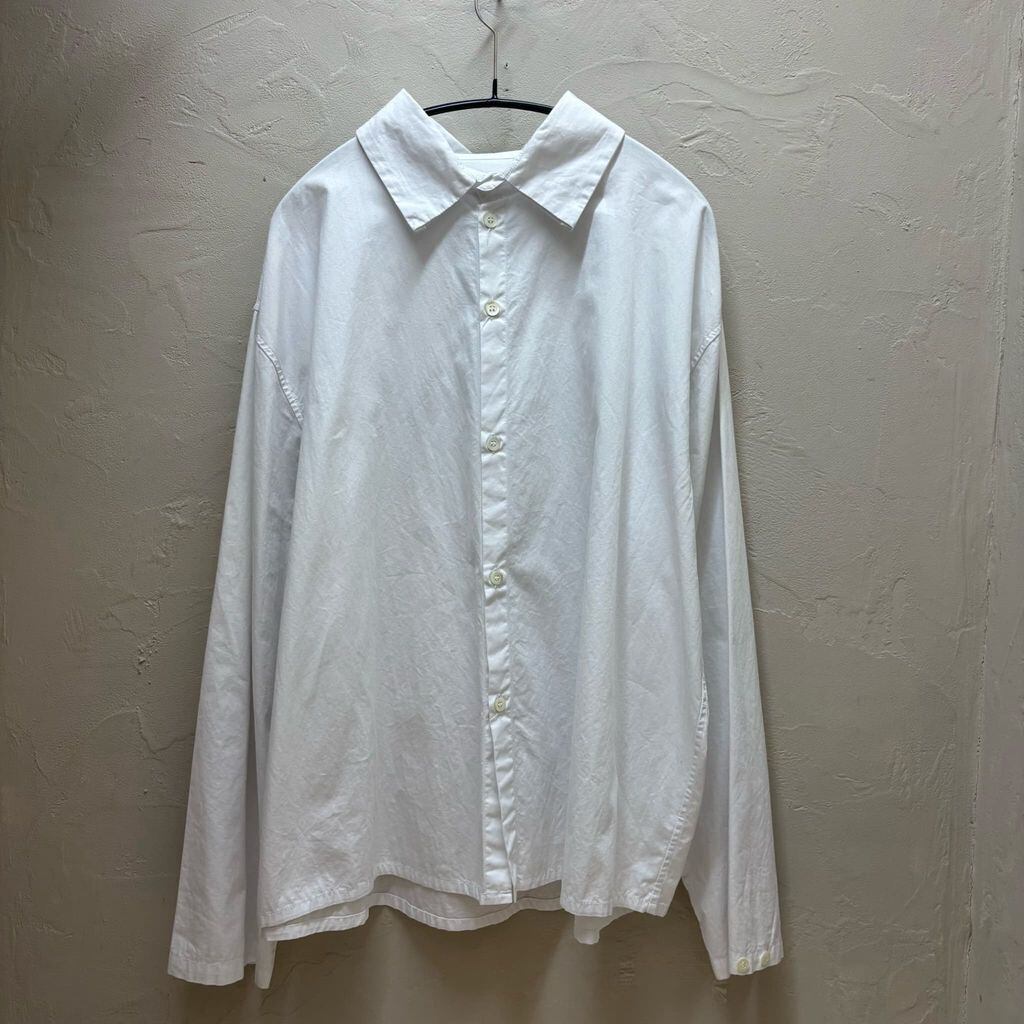 Lea Boberg SC Shirt サンドイッチカラー 白シャツ size3 lea boberg リアボバーグ 23AW Sandwich Collar Shirt 長袖シャツ