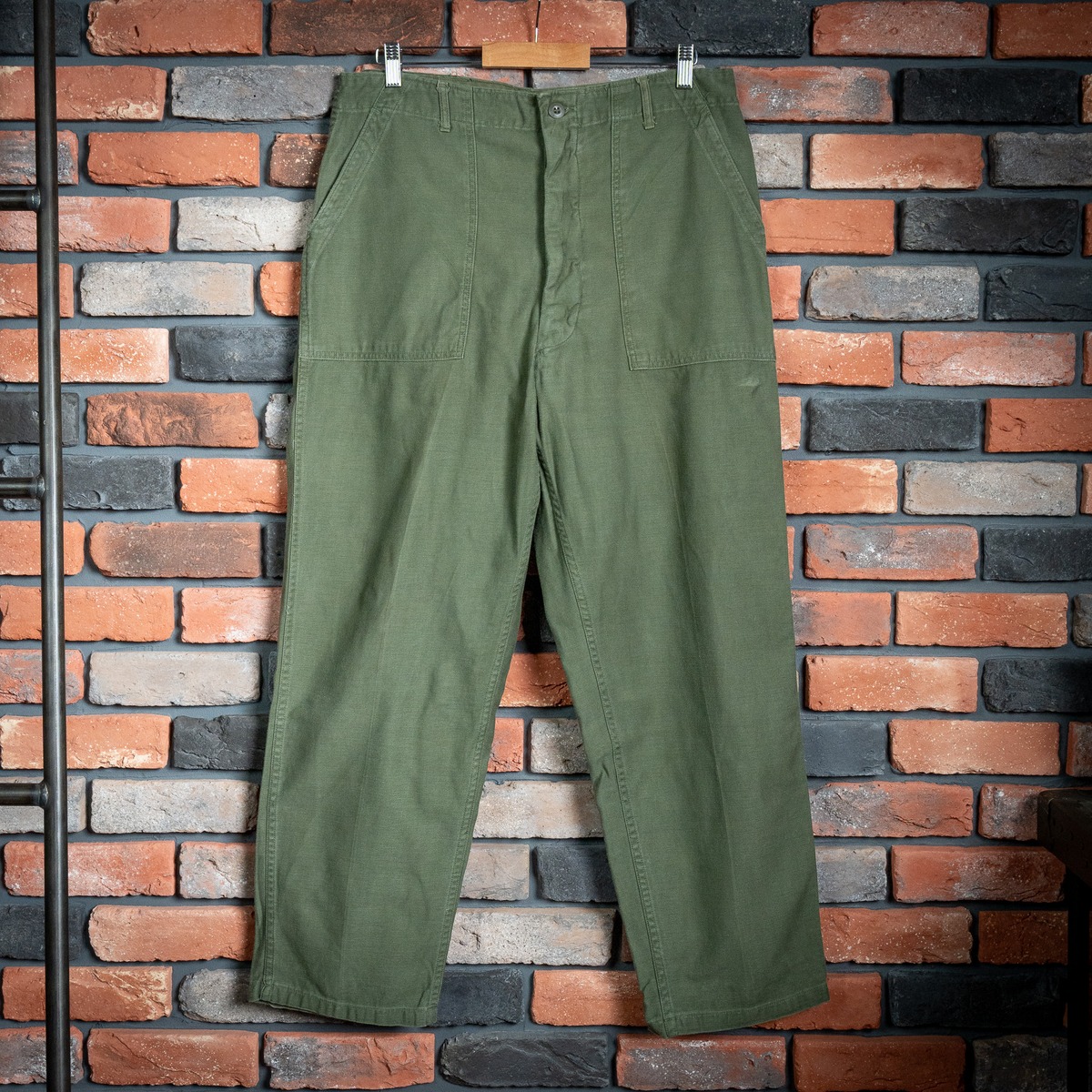 38×31】U.S.Army Utility Trousers OG-107 Used 実物 米軍 ベイカー 