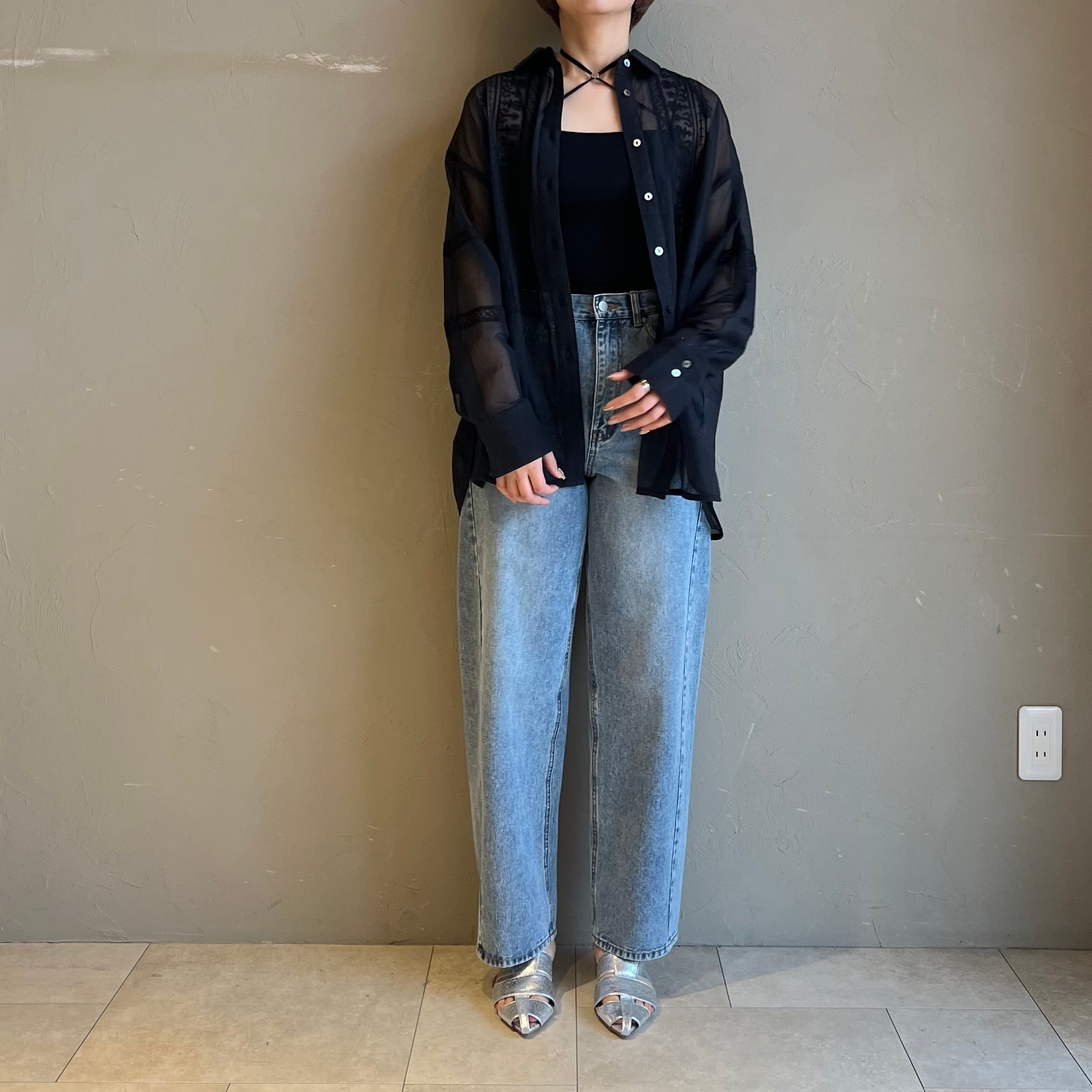 コットンネット刺繍シャツ | Pay ID コットンネット刺繍シャツ | Pay ID