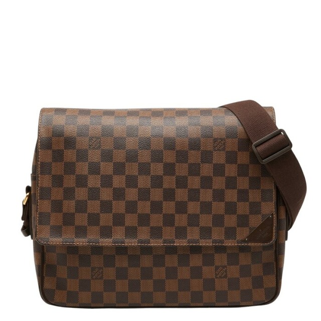 ルイ ヴィトン ダミエ シェルトンMM 斜め掛け ショルダーバッグ N41149 ブラウン PVC レザー レディース LOUIS VUITTON 【中古】