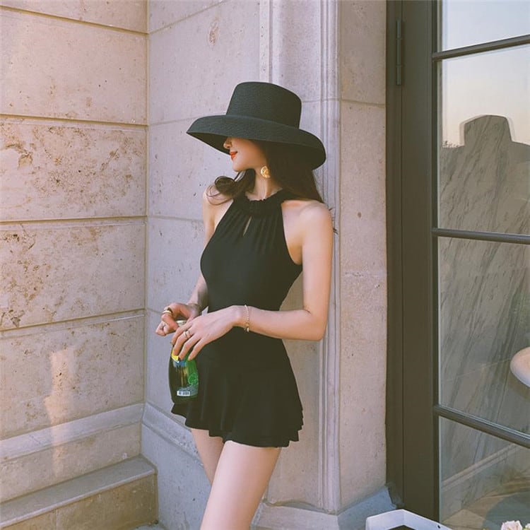 この季節に大活躍 スリム 水着 女性 ワンピース水着 背透けて ピュアカラー 保守的 カバー腹 温泉 お出かけ