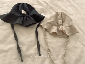 【valu bebe】フレンチバケットハット チャコール FREE 240415