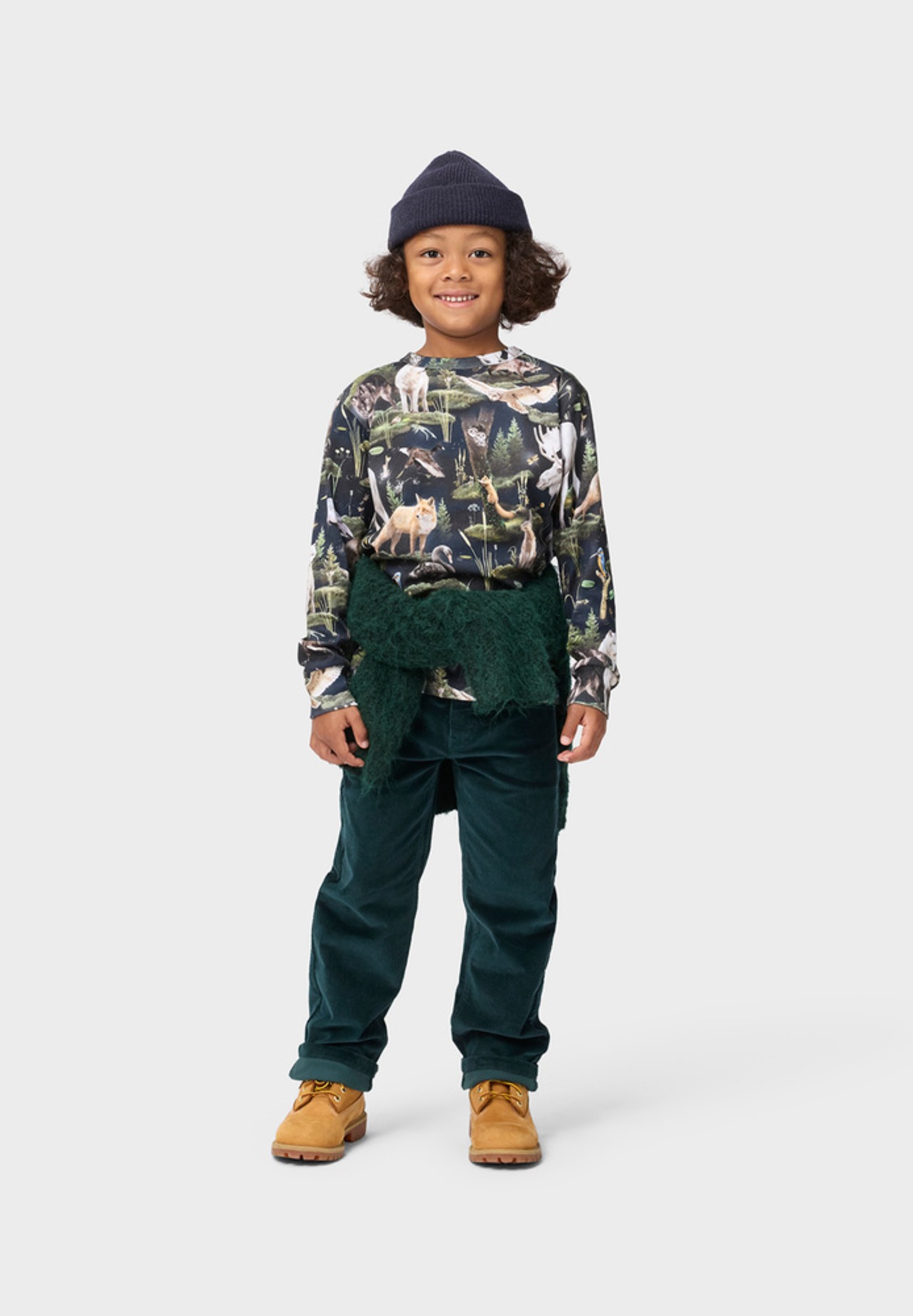 ＜MOLO＞Kids ロングスリーブ オーガニック Ｔシャツ Rill T-shirt(Dino Harmony Bigger) - 4