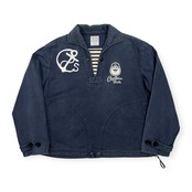 激渋 CAPTAIN SANTA キャプテンサンタ YACHT CLUB プルオーバー マリン ジャケット サイズ M /ネイビー/ジョイマークデザイン/日本製