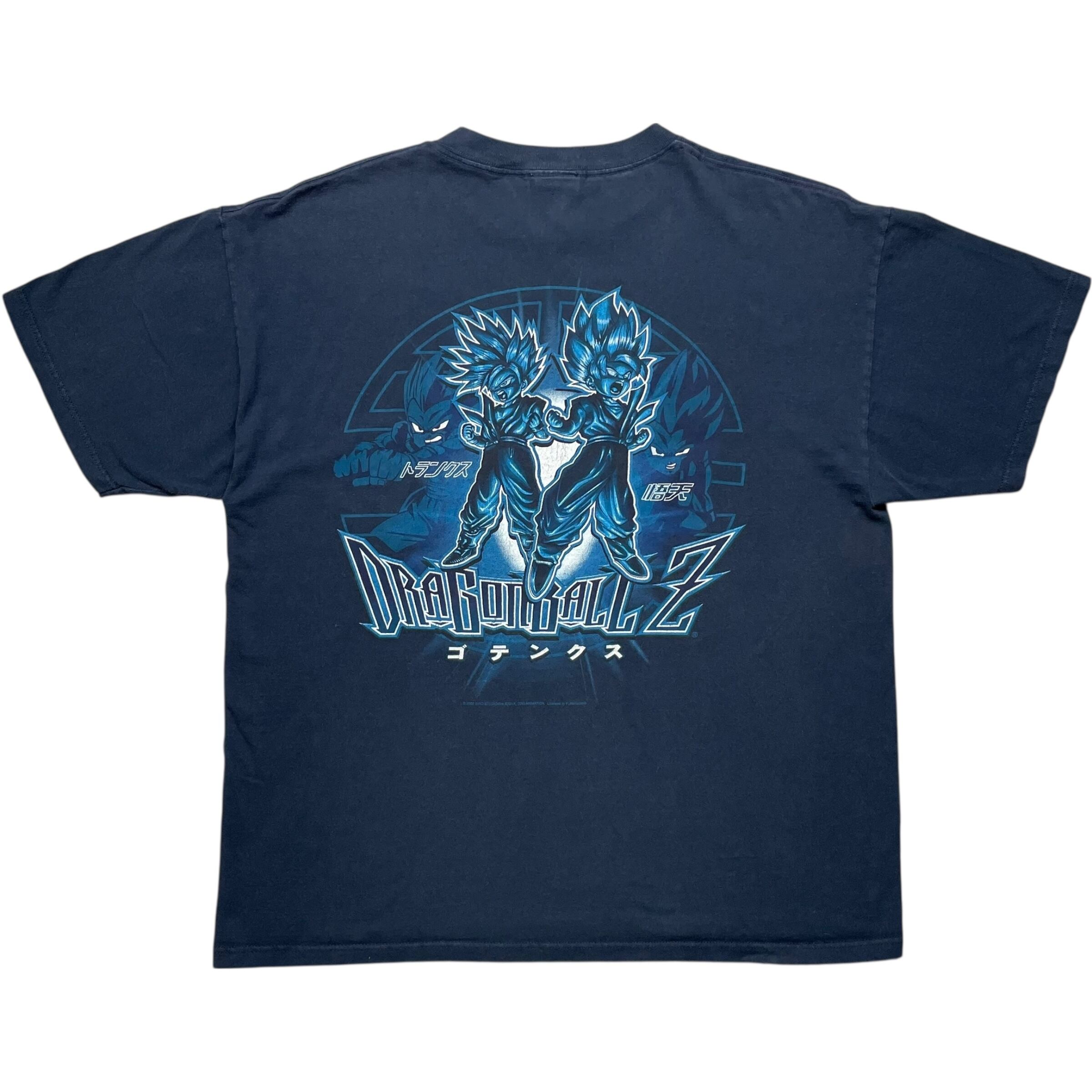 《XL》DRAGONBALLZ ドラゴンボールゼット Tシャツ 両面プリント ゴテンクス ネイビー no.8518