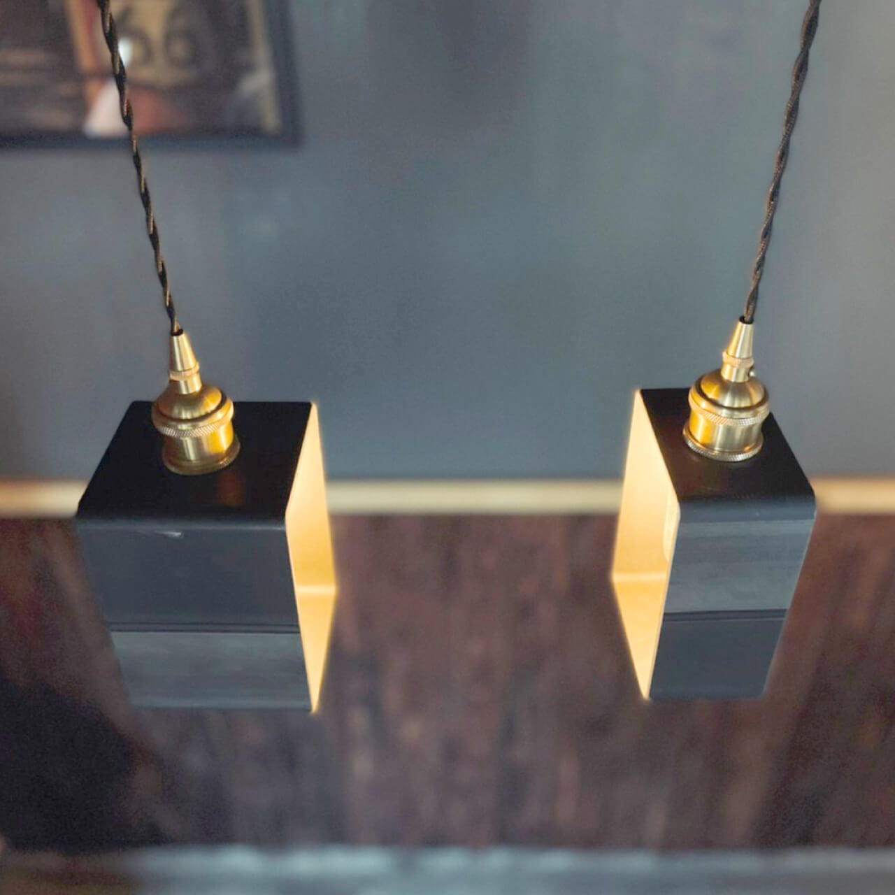 スクエアパイプ ペンダントライト | INDUSTRIAL WORKS