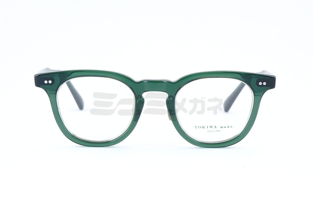 TOKIWA メガネ T-1965 Col.GN ウェリントン インナーメタル トキワ 鯖江 日本製 正規品-2枚目