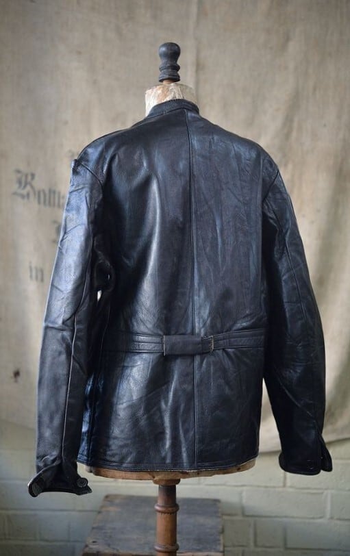 Vintage Swedish Work leather jacket 