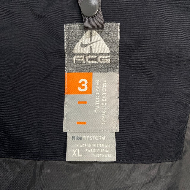 00s NIKE ACG ナイキ　ナイロンジャケット　LAYER3 黒　XL