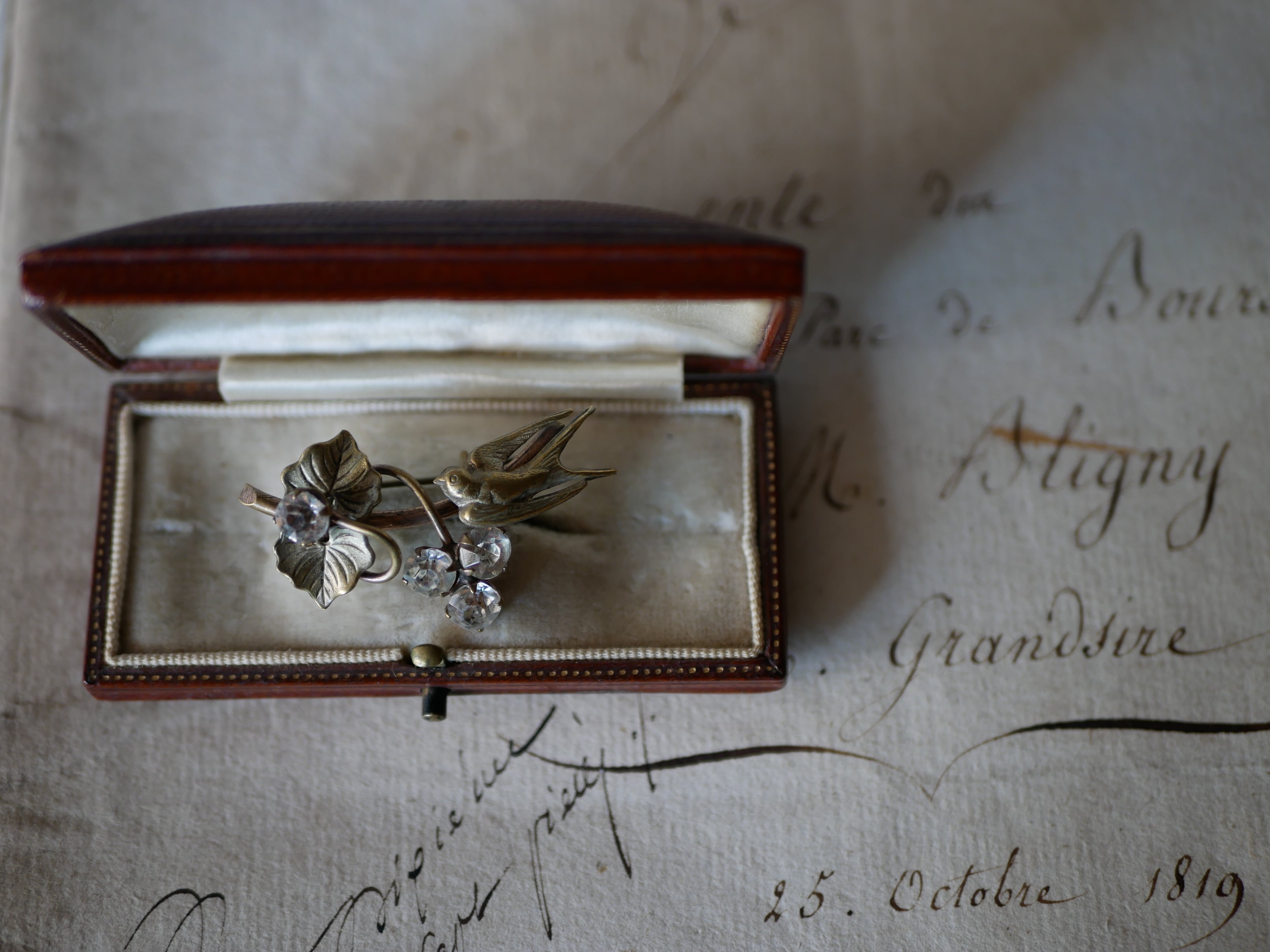 【フランスアンティーク】ツバメのブローチ　2個セット French antique & brocante ツバメのブローチ2 フランスアンティーク