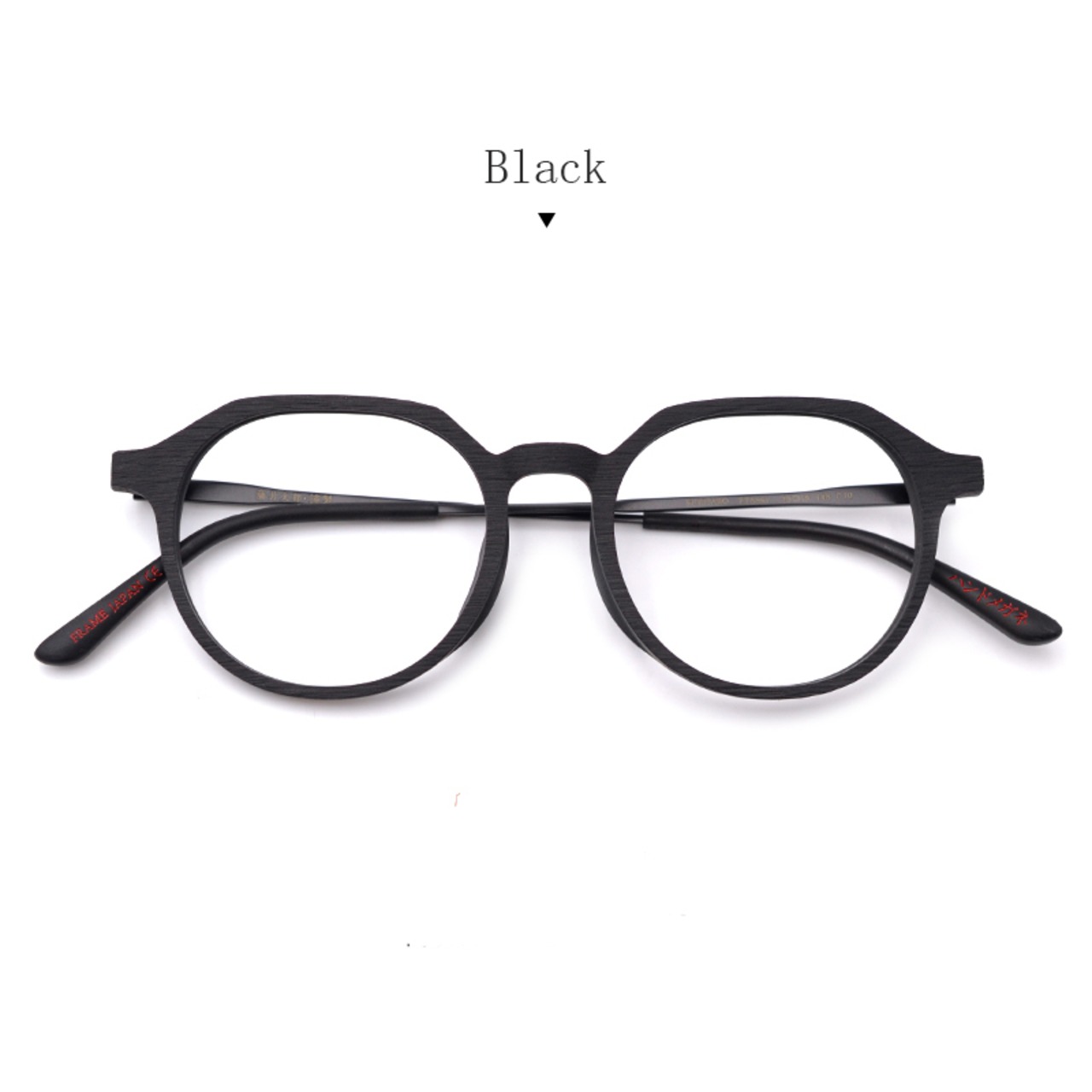 Retro Wood Grain Metal Glasses -crown panto- / レトロ ウッド グレイン メタル メガネ -クラウンパント-