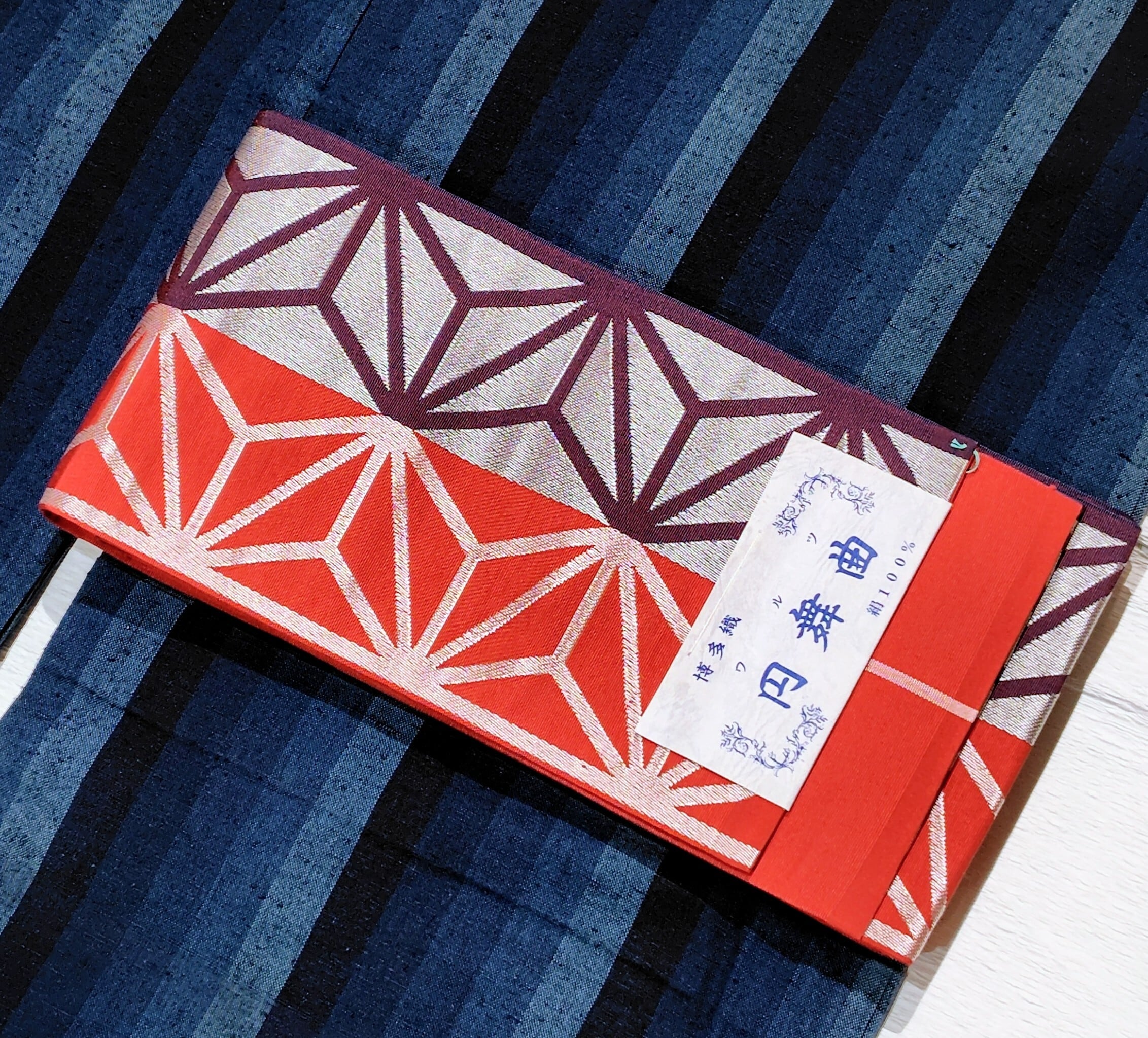 【リサイクル着物】 帯 帯紐 半帯 扇子  小物 リメイク素材 コードNo.G 100h限定☆ポイント15倍】中古 リサイクル着物 小紋 半幅帯 セット 袷