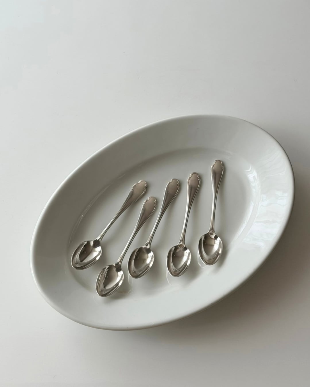Christofle クリストフル / “Pompadour” dessert spoon (在庫:12本)