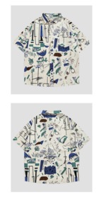 【AT1179】 Print Shirt