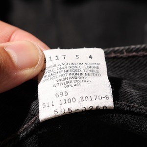 美品 34×30 Levi’s 505-0260 USA 00年 サルファーブラックデニムパンツ リーバイス