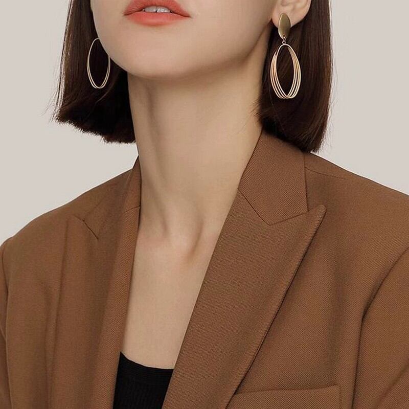 レトロリングピアス A0047