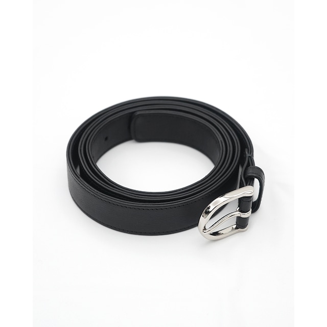 [kujaku] (クジャク) A-187 Leather Belt (Black)