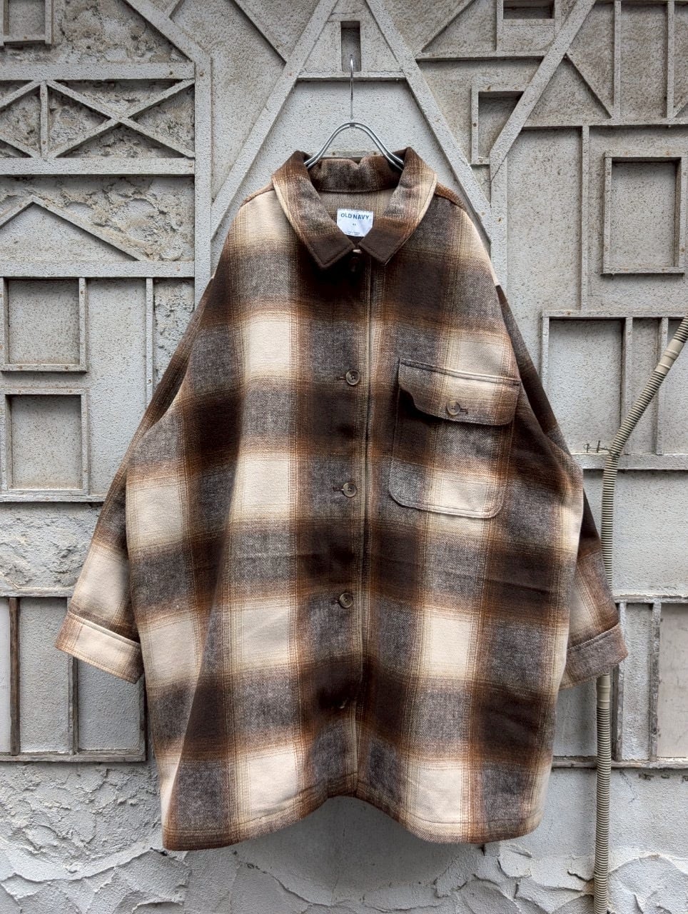 "OLD NAVY" check coat