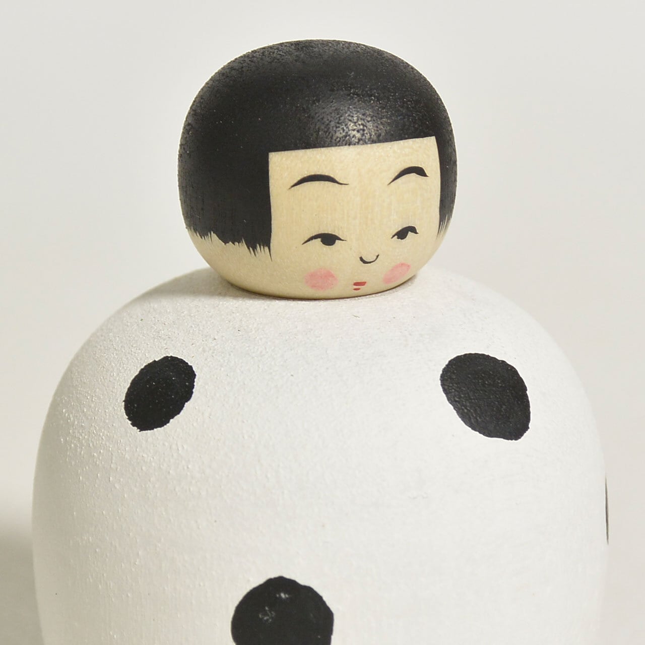 ままつぶちゃんこけし 豆大福ちゃんこけし 約1.5寸 約4.5cm 鈴木明 工人（作並系）#2486