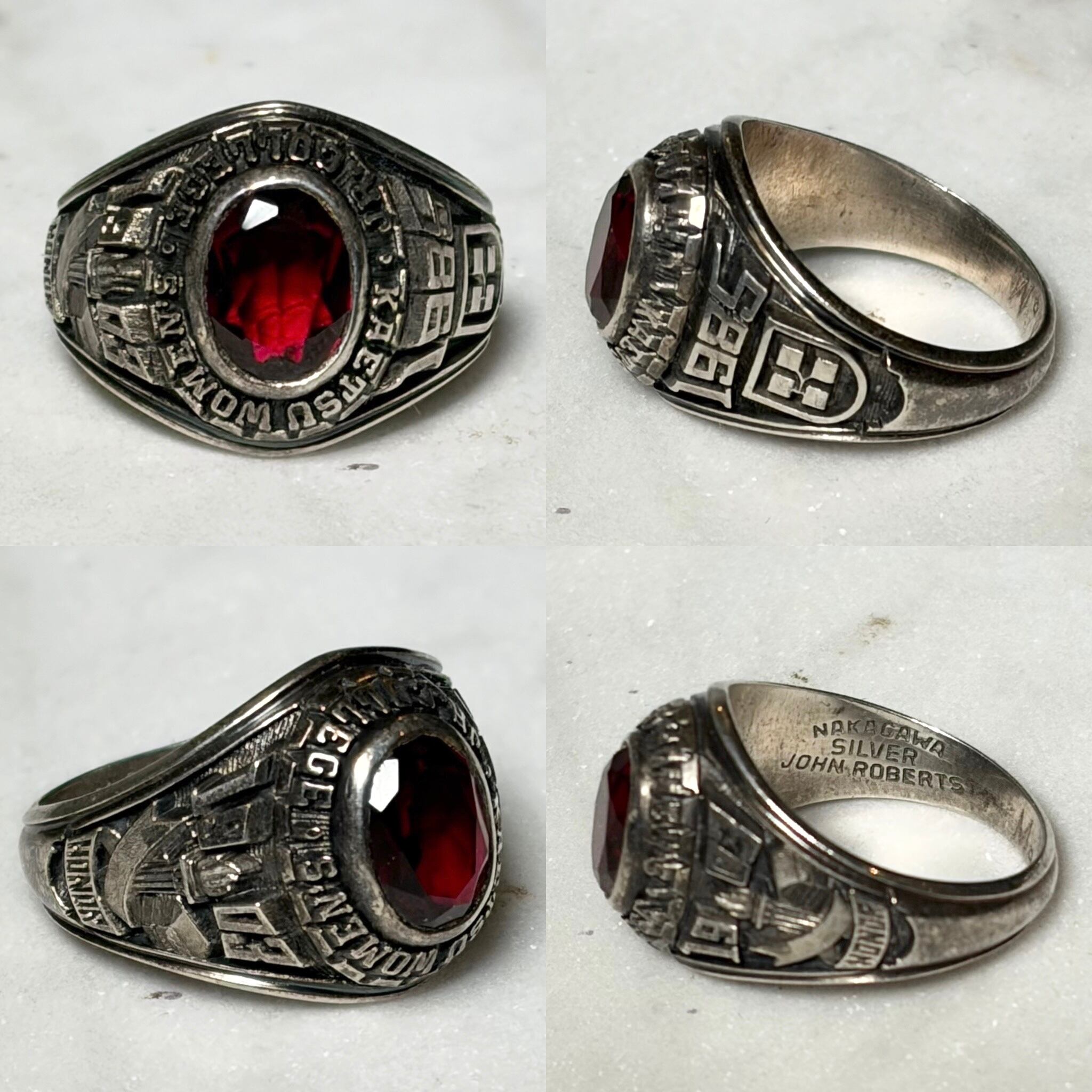 NAKAGAWA JOHN ROBERTS silver college ring | NOIR ONLINE