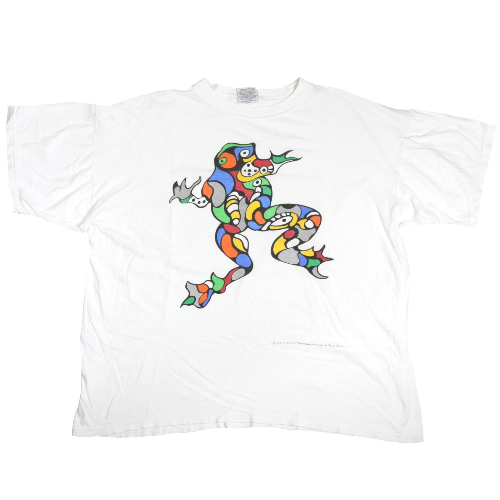 USED【2XL】Vintage 90s Niki de Saint Phalle ニキドサンファル Art Tee / Flammarion 4 ©️1995