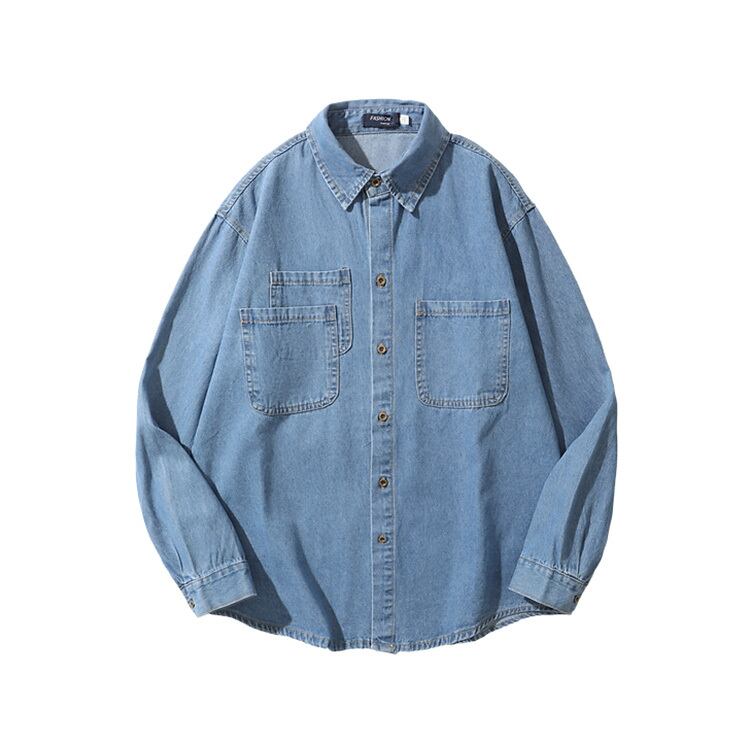 ★MULTI-POCKET DENIM CASUAL SHIRT　　　7289