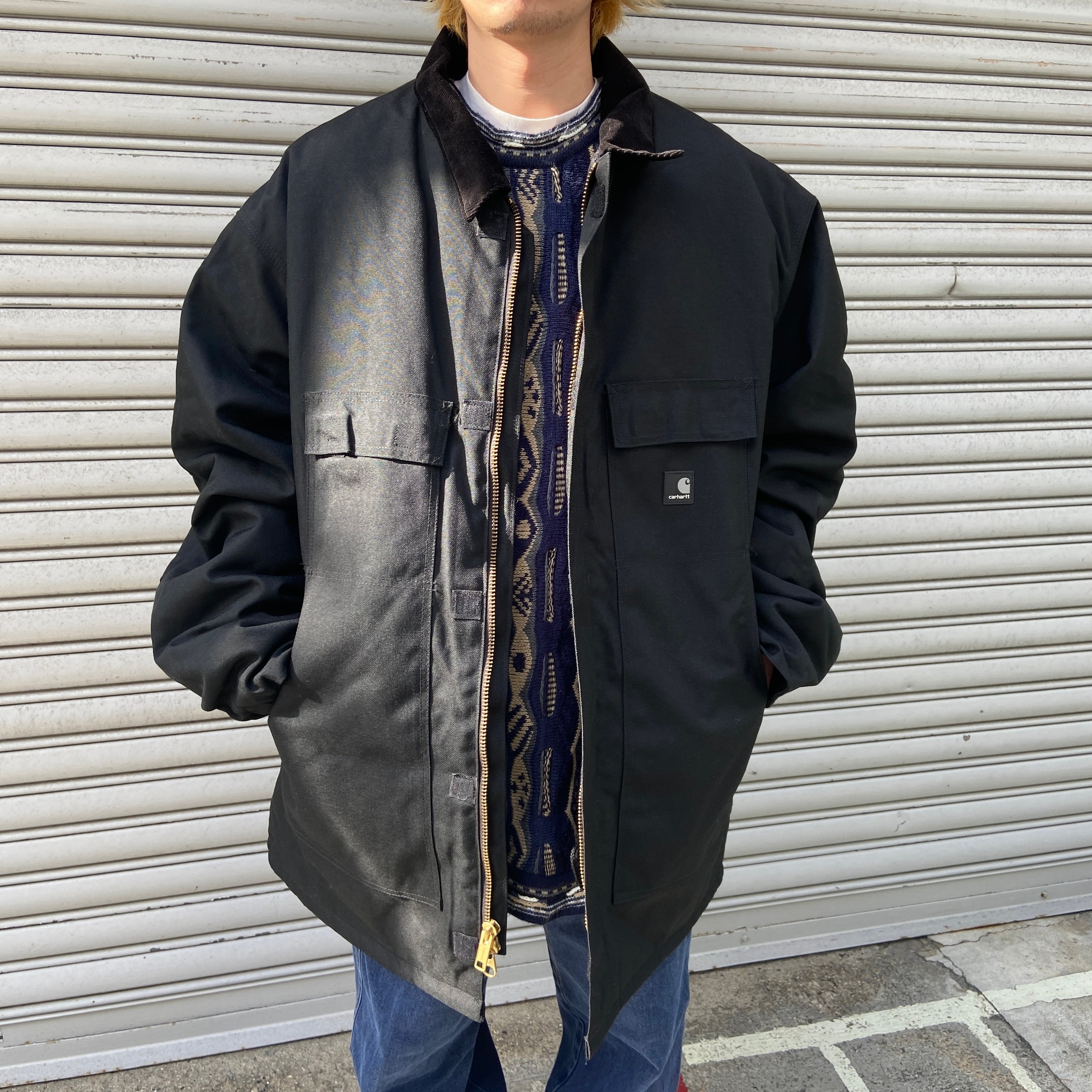 スズキスズキ【carhartt】カーハート　ワークジャケット　ビックサイズ　黒　2XL7