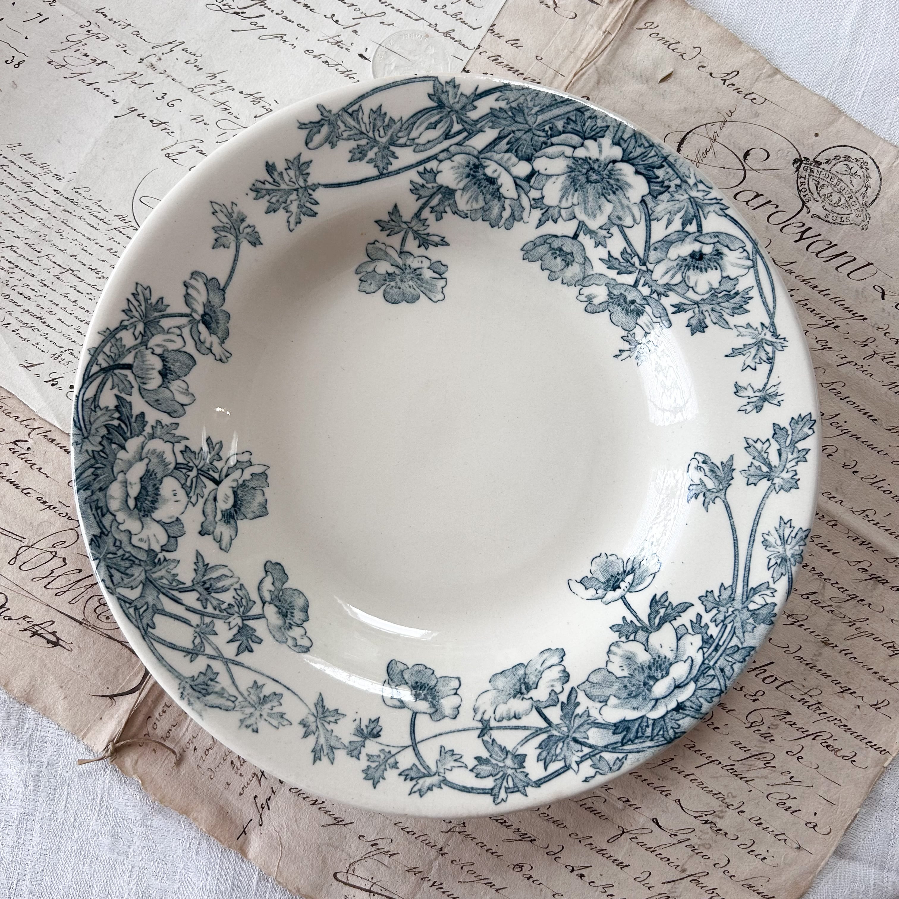 フランスアンティーク　プレート4枚セット フランスアンティーク プレート4枚セット - メルカリ