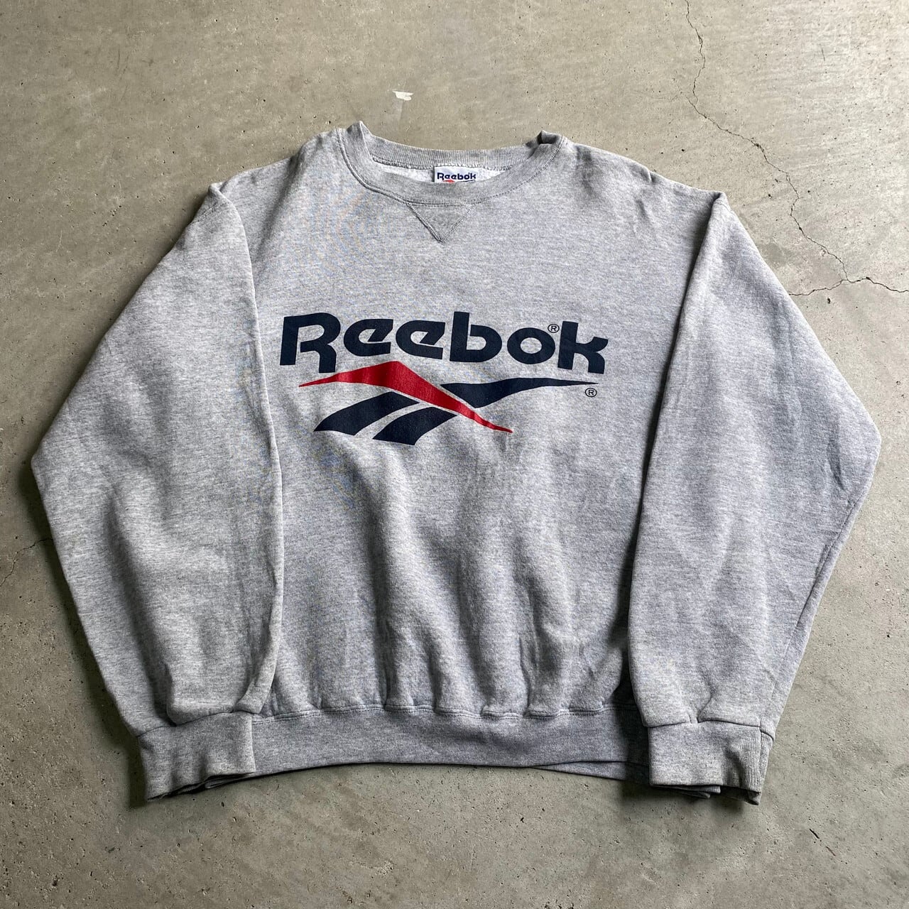 EURO 80s 90s スウェット トレーナー Reebok アート E371