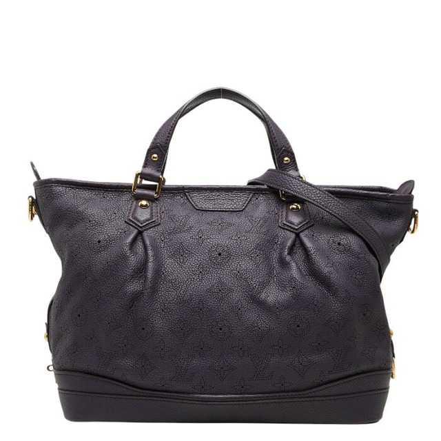 ルイ ヴィトン モノグラム マヒナ ステラPM ハンドバッグ ショルダーバッグ 2WAY M93983 パープル レザー レディース LOUIS VUITTON 【中古】
