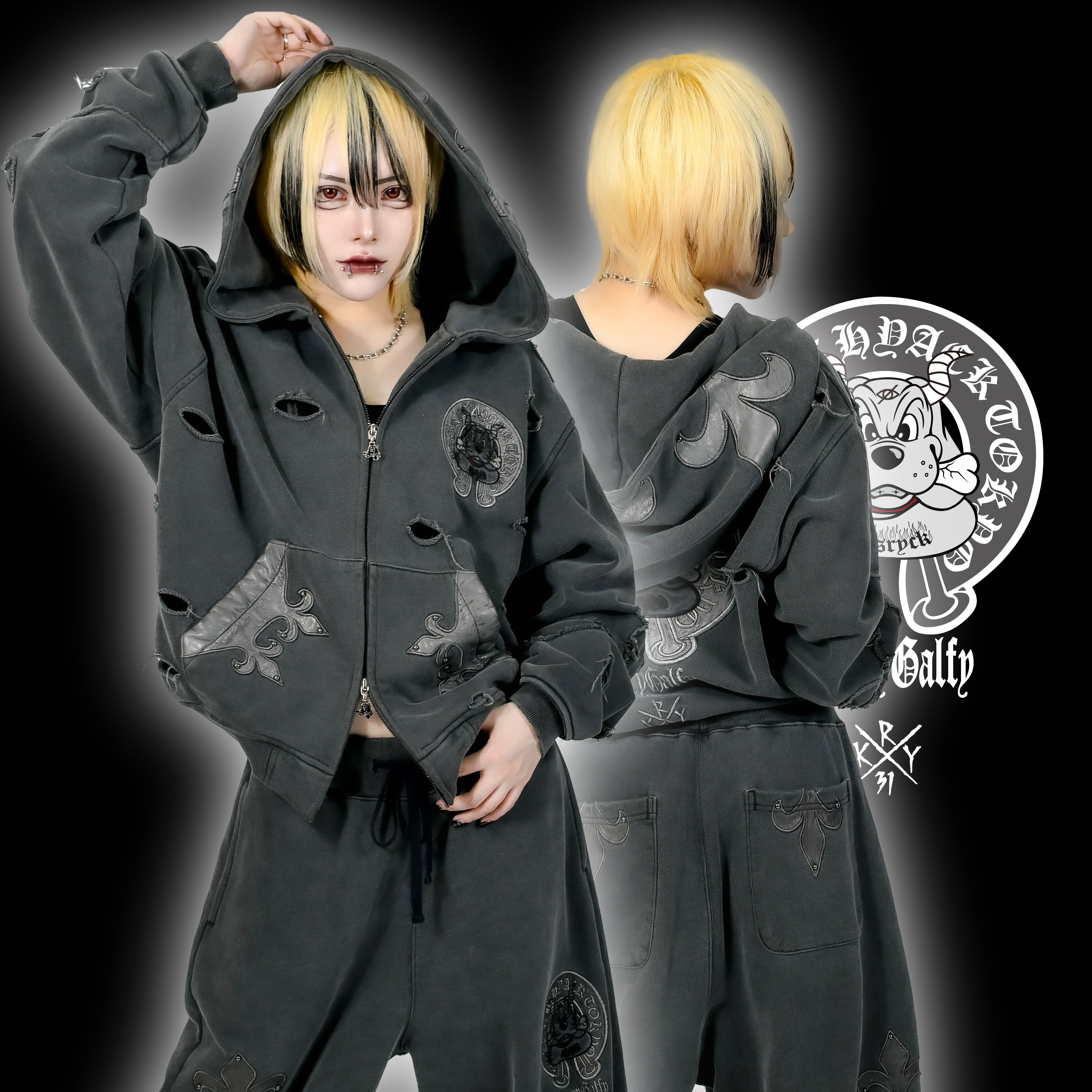 即納】「蹴威の百合の紋章パーカー」 | KRY clothing