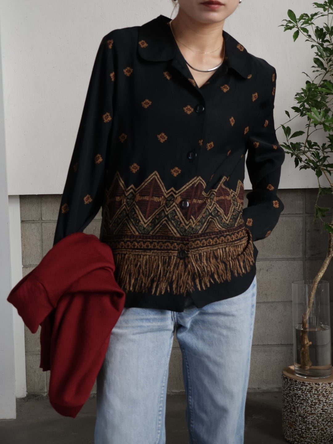 vintage＞ethnic button shirt | CherLife