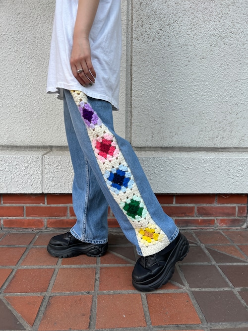 Levi's 550 remake crochet denim "B"