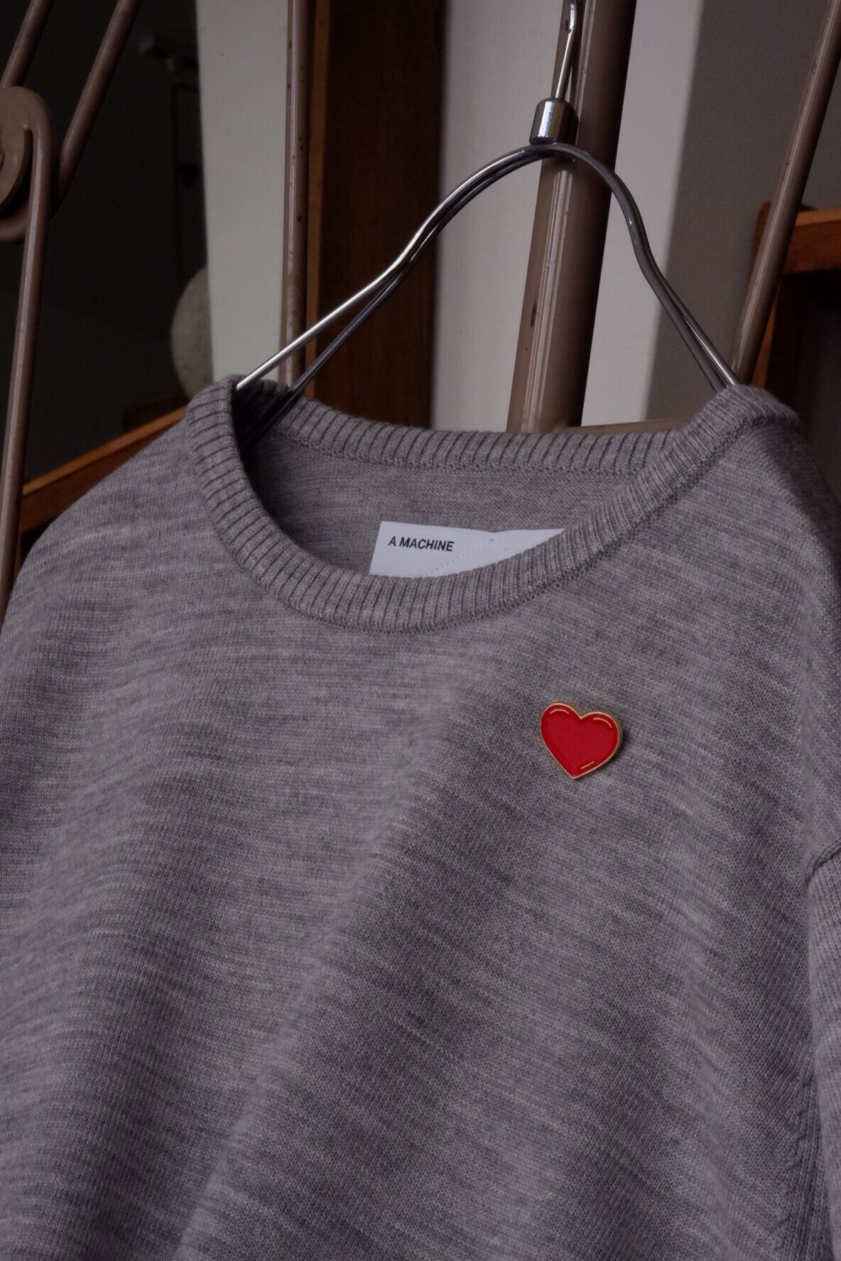 A MACHINE 24-TS(Avg-8.3) / 24-Trump Sweater (Gray) | sieni -Online 