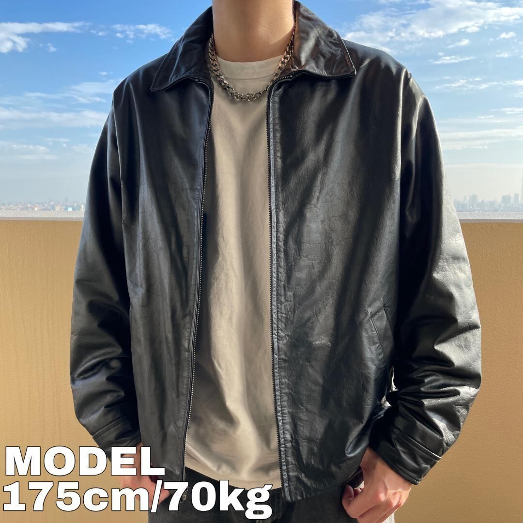 美品 OLD GAP 90s M レザージャケット 革ジャン オールドギャップサイズM