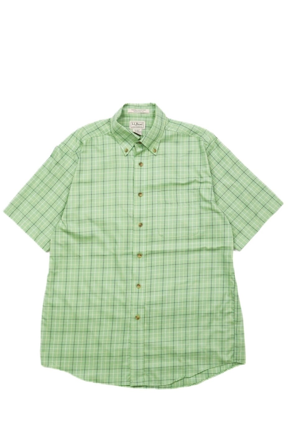 USED 00s L.L.Bean plaid shirt