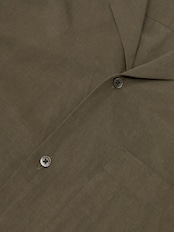Washed Tencell Open Collar Shirts