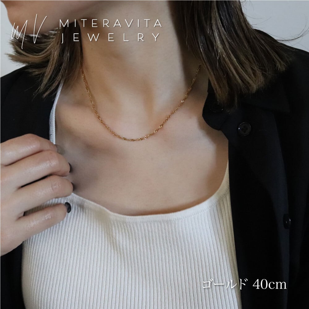 金属アレルギー 対応 ネックレス サージカルステンレス ネックレス 2mm